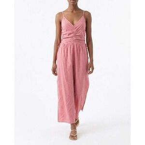Nation LTD Pink Cotton‎ Linen Peppa Midi Dress XL Lightweight Summer Beachy
